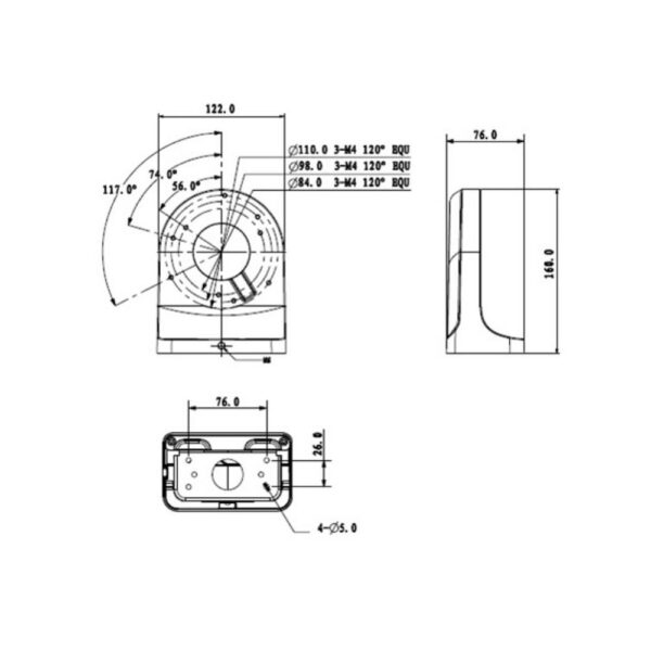 Uchwyt ścienny Dahua PFB203W 2