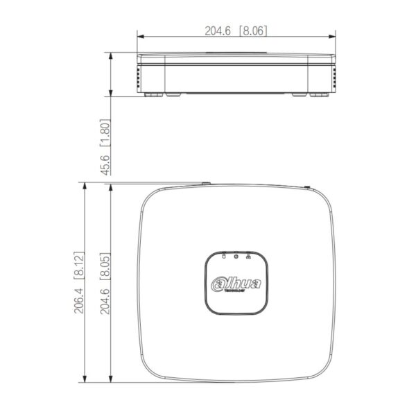 Rejestrator IP DAHUA NVR2108-4KS3 4