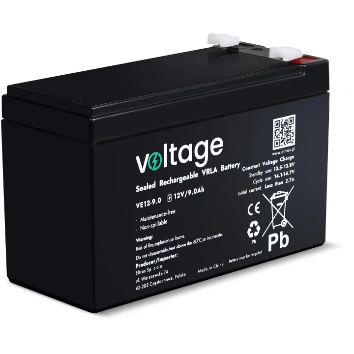 Akumulator agm voltage 12v 9ah ve12 9 0 zywotnosc 6 9 lat