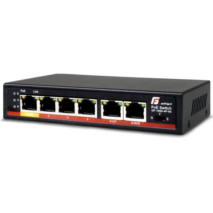 Switch poe getfort 4fe x poe 2fe uplink 65w (1)